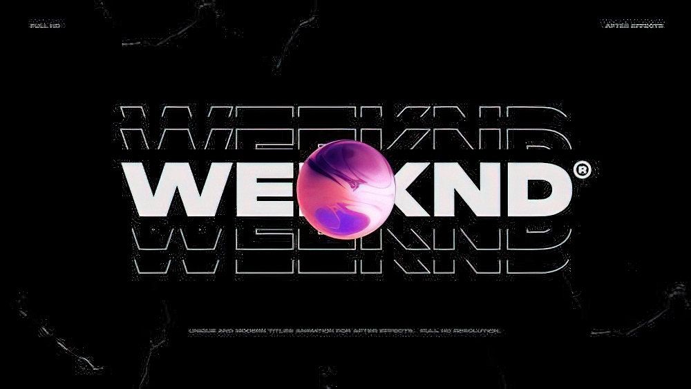 PR标题:循环渐变动力学噪点错字动画文字排版标题 Text Animation(0657)