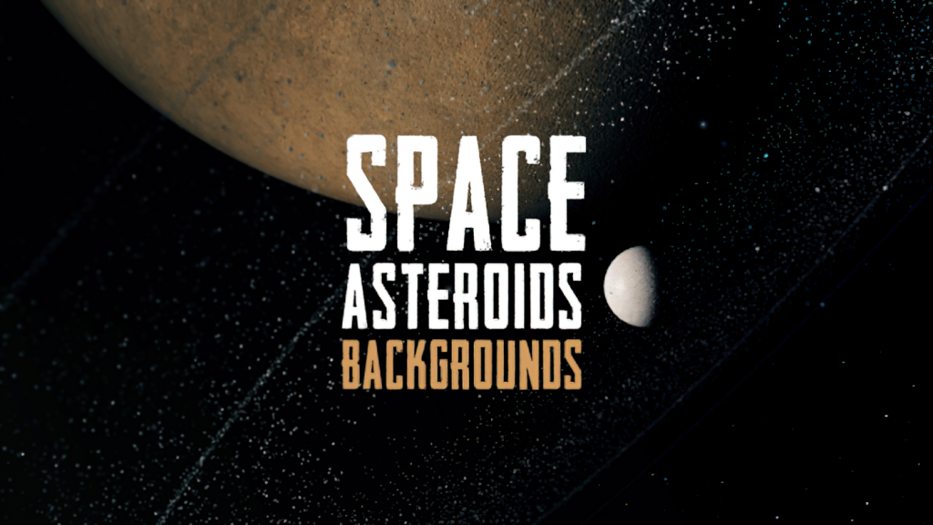 PR模板小行星宇宙太空星系黑暗深空陨石撞击流星科幻震撼片头视频 Asteroids Space 0104