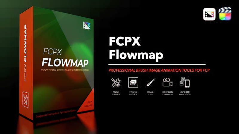 2026 Final Cut Pro插件FCPX Flowmap 画笔图片定向生成动态效果0178