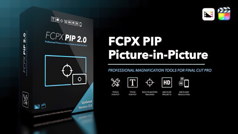 2026 Final Cut Pro插件 FCPX PIP 2.0 自动跟踪画中画工具0203