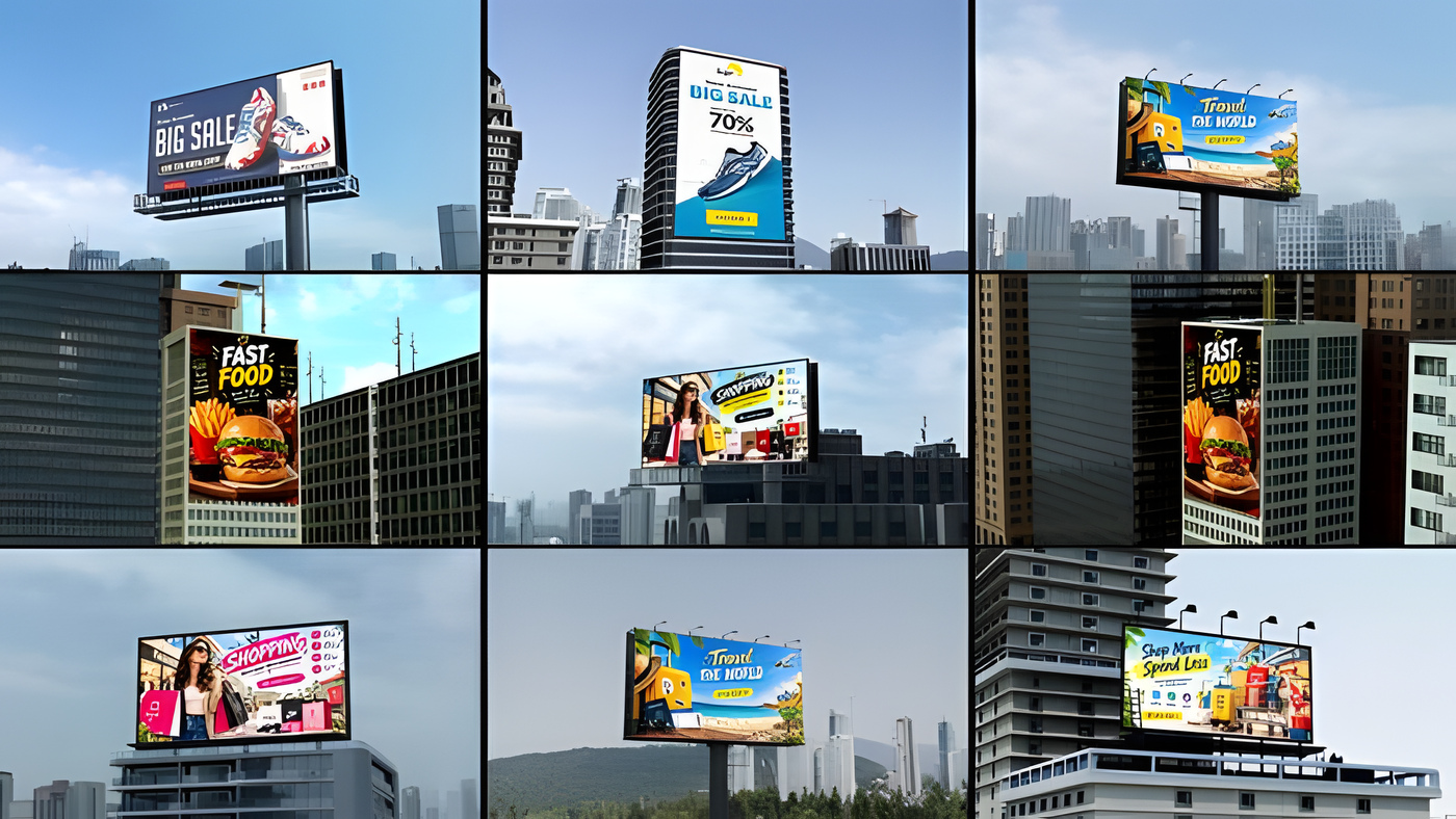 PR模板户外广告牌模型广告产品品牌活动促销设计Billboard Mockup 0237