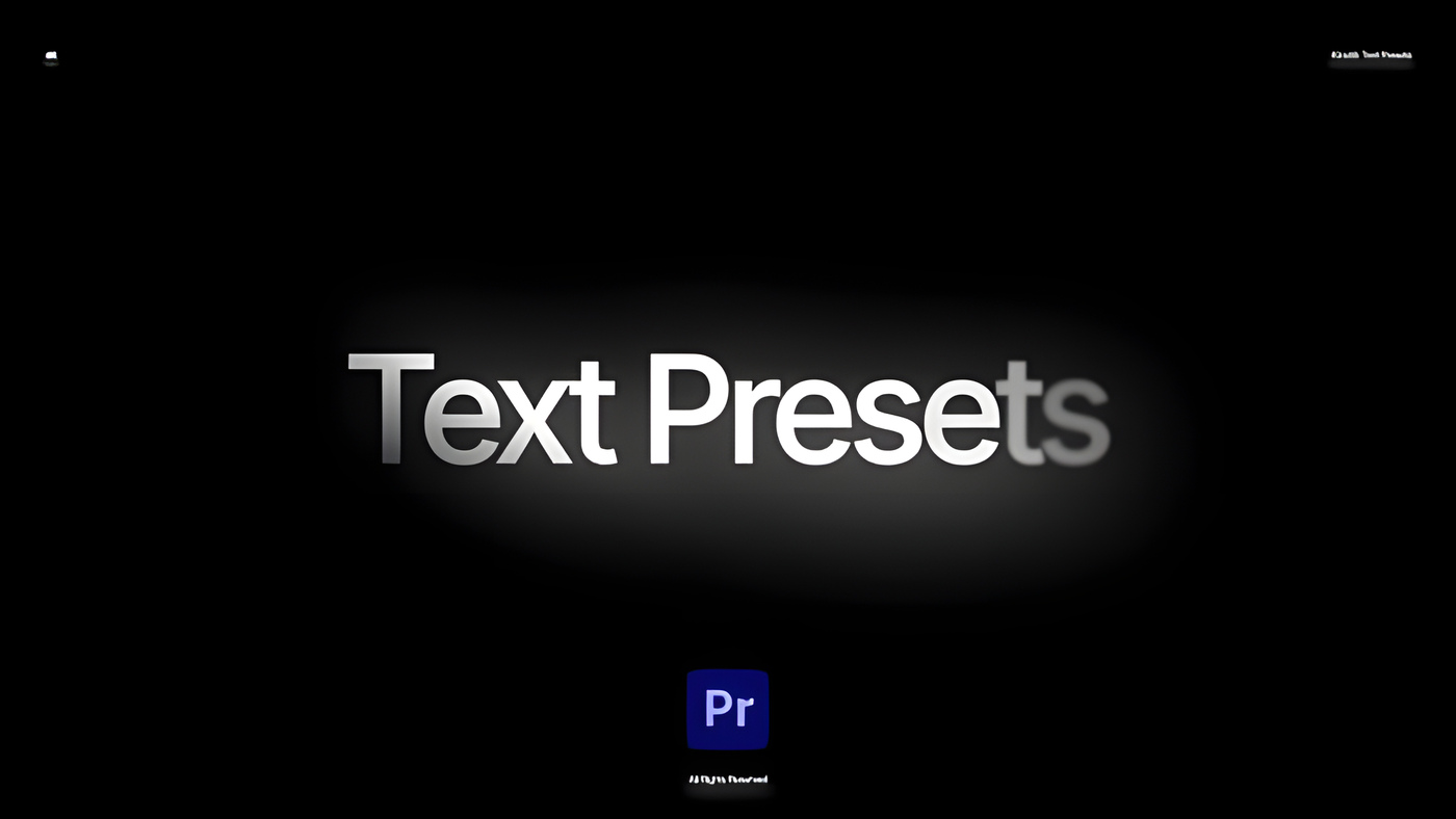 PR模板简约动感文字动画9个场景Kinetic Text Presets MOGRT 0278