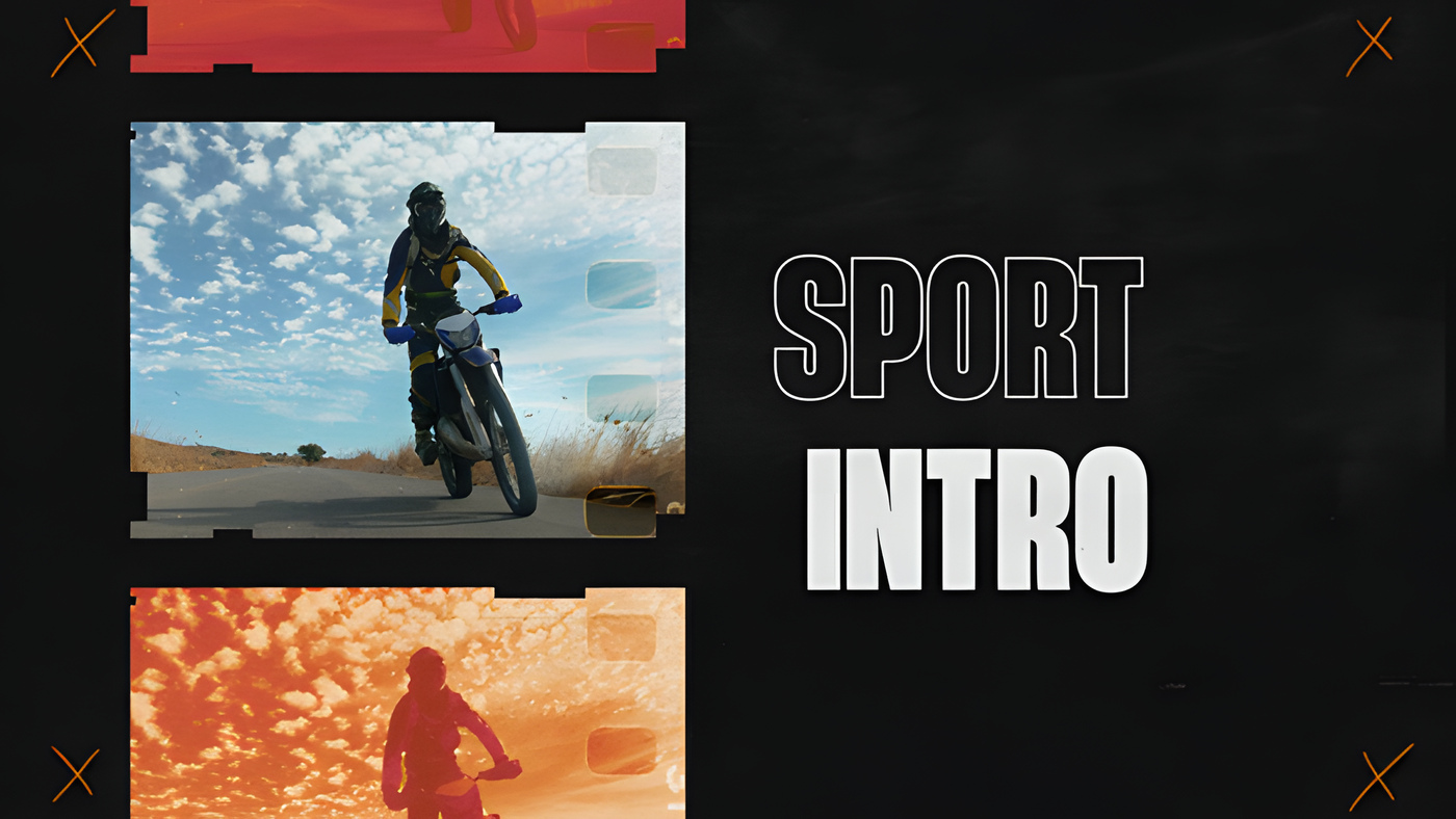 PR模板街头手绘撕纸运动片头Sport Dynamic Intro Mogrt 0281