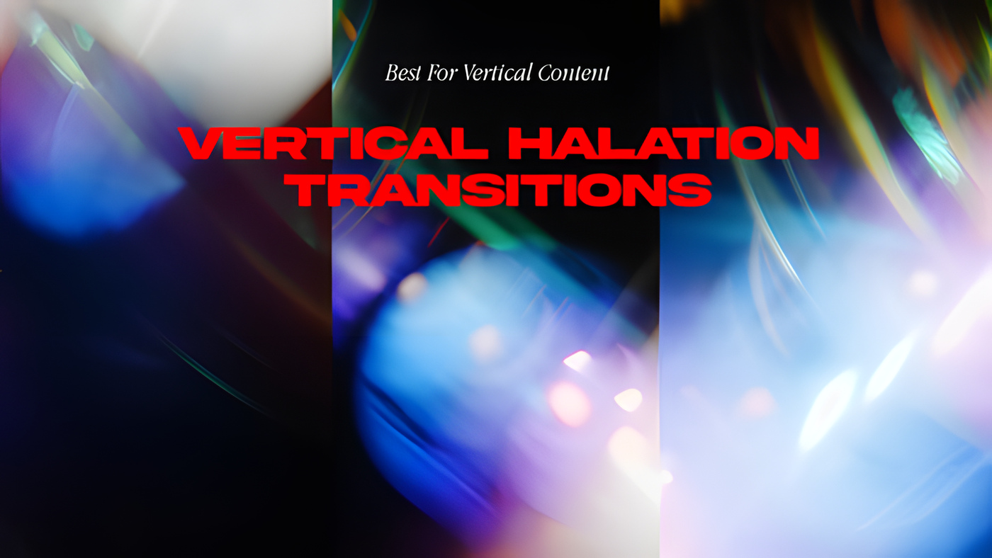 PR模板竖屏电影感15款光晕漏光转场短视频Halation Transitions 0303