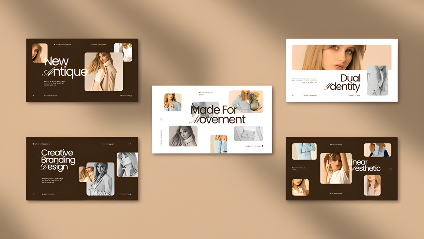 PR模板现代杂志风圆角图文展示Modern Editorial Presentation 0323