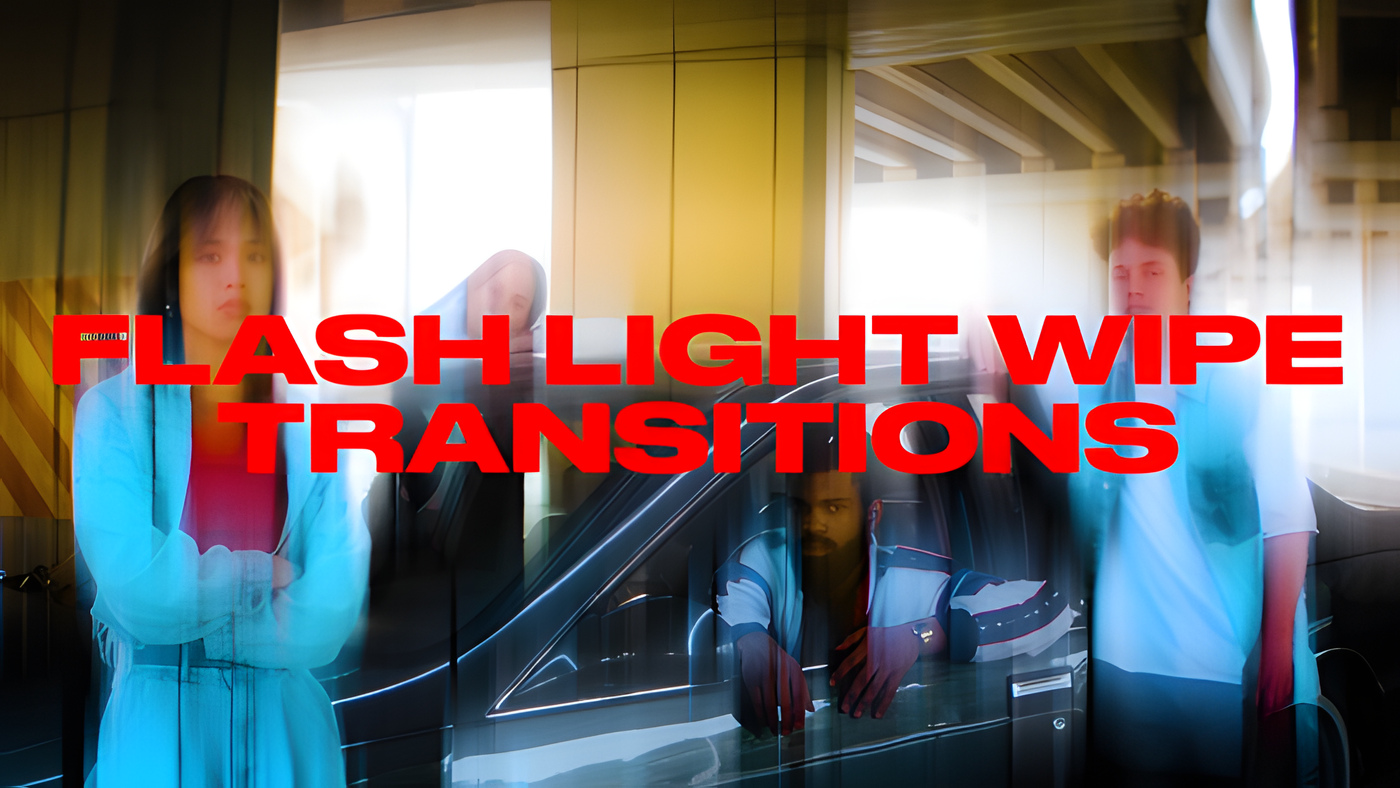 PR模板闪光擦拭故障15款转场特效Flash Light Wipe Transitions 0367