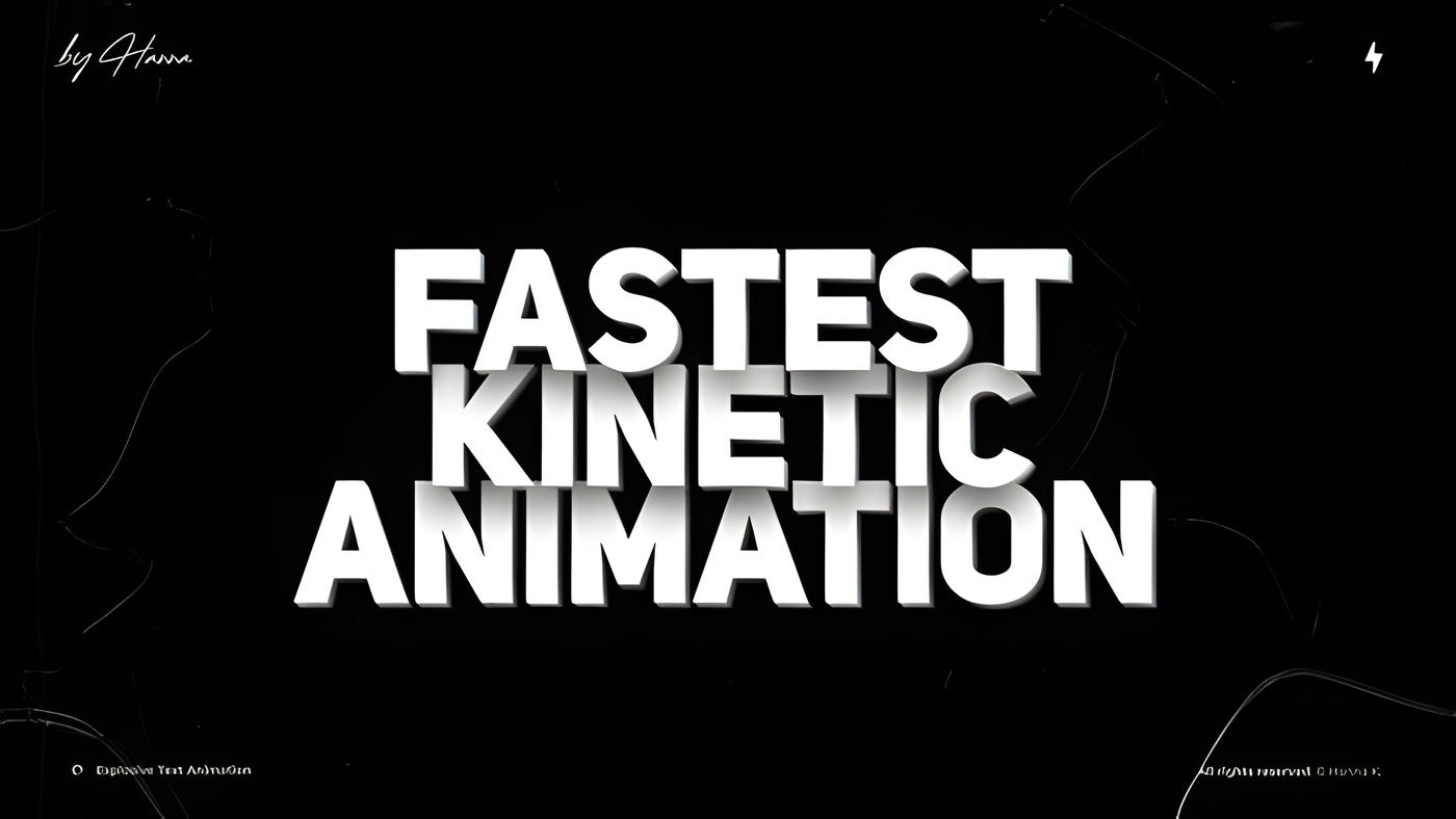 PR模板12款爆发式文字动画三维故障片头Text Animation 0373